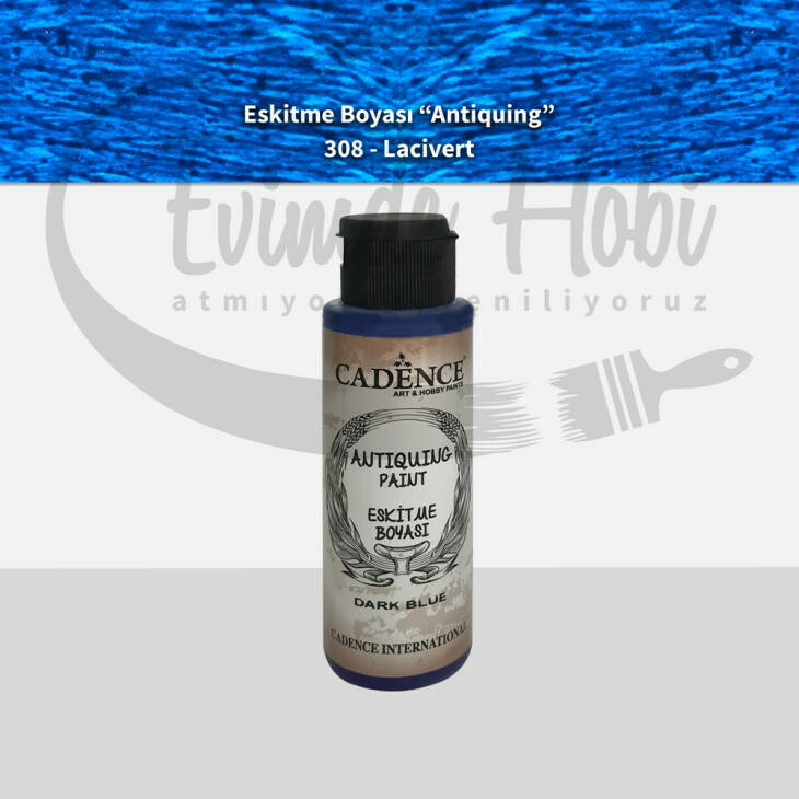 Cadence Eskitme Boyası Antiquing 308 Lacivert 70ML EvimdeHobi
