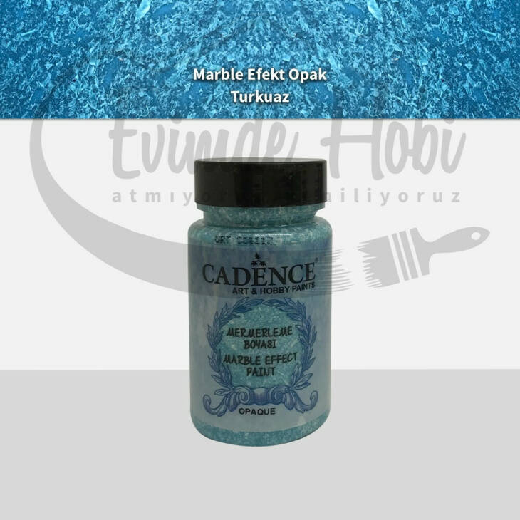 Cadence Opak Mermer Boyası 13 Turkuaz 90ML EvimdeHobi