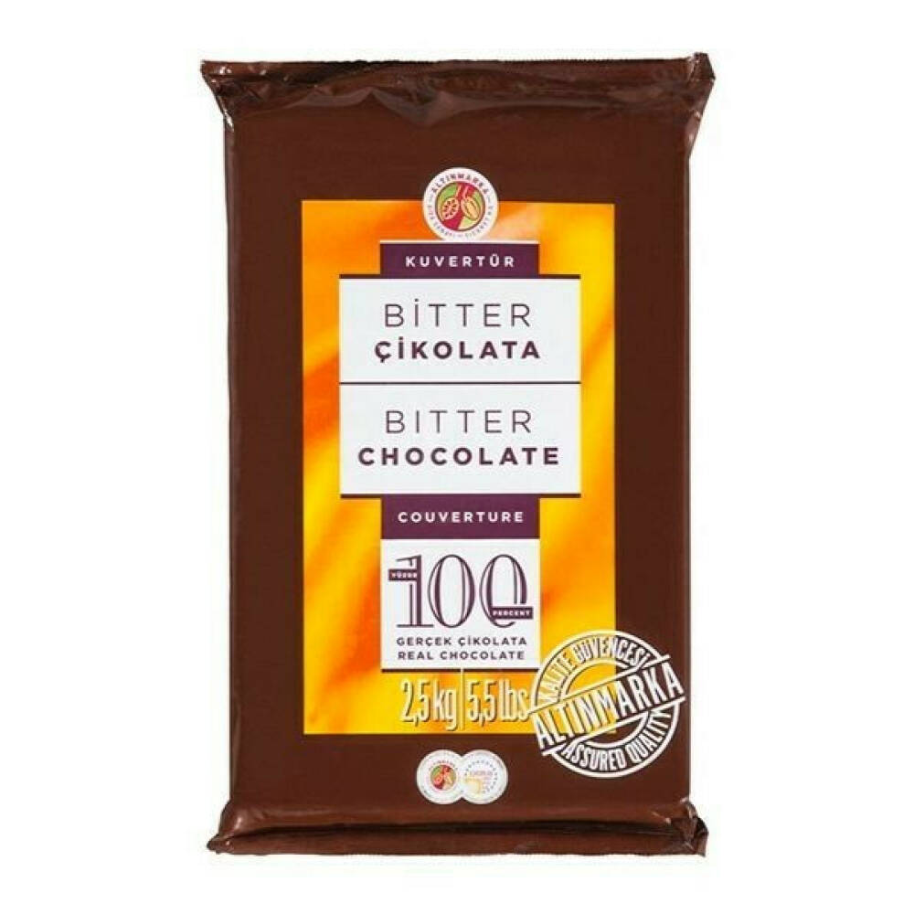 Altınmarka Bitter Kuvertür Çikolata 2,5 kg EvimdeHobi